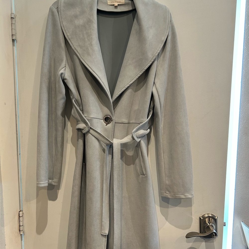 Elegant Gray Women's Coat